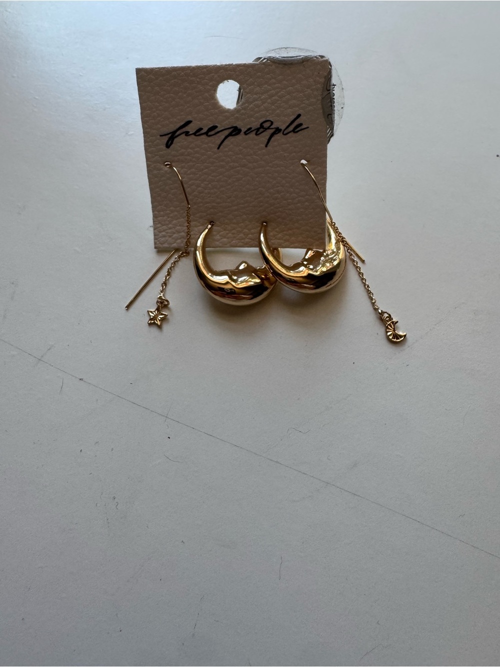Free People - My Lucky Moon and Star Earring Set - Picture 4 of 6